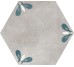 Плитка Lily Grey - 22x25 00ZESC8 Hexagon из коллекции Hexagon Elios
