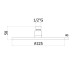 ZSOF 074 ST MASTER  Верхній душ, d 225mm  steel looking (1 сорт)