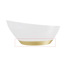 Декоративна планка LINEA 15 см для вільностоячої ванни, золотий сатин