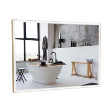 Зеркало Люче gold 100x70, сенсор, подсветка