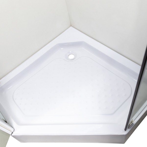 Душова кабіна INSANA Ethna Clear P91 з розмірами 90x90x200 і мілким піддоном ( А0046232 ) Insana