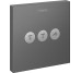 Переключатель ShowerSelect на 3 клавиши Brushed Black Chrome (15764340)