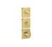 Термостат Axor Citterio C 380/120 для 3-х споживачів, Polished Gold Optic (49710990)