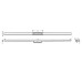 Верхня частина "RainDrain Flex" для душового трапу 1600 мм Brushed Stainless Steel (56261800)