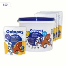 Двухкомпонентная эпоксидная затирка фуга для плитки и мозаики ТМ "OCTOPUS", цвет белый 5 кг. Двухкомпонентная эпоксидная затирка фуга для плитки и мозаики ТМ "OCTOPUS", цвет белый 5 кг.