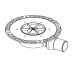 3601404 TECEdrainpoint S DN 50, дренажный трап, экстра-плоский, с универсальным фланцем Seal System, одновыходный (1 сорт)