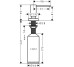 Дозатор кухонний A71 для миючого засобу 500 ml врізний Matt Black (40468670)