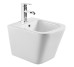 DFL0520400W Flow square Біде 485x345x330мм з отвором під змішувач, білий глянець (1 сорт)