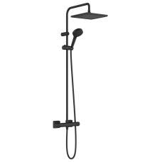 Душова система Vernis Shape Showerpipe 240 1jet з термостатом, Matt Black (26427670)