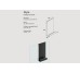 Полка на стекло "STYLE", RAL9005 black mat