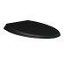 CLOSC3901504 Кришка д/унітазу CLOUD Duroplast, SLIM, Soft Close, чорний матовий (1 сорт)