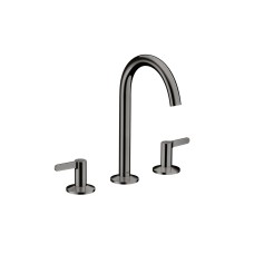 Смеситель One 170 для умывальника на 3 отверстия с д/к push-open Polished Black Chrome (48050330) Смеситель One 170 для умывальника на 3 отверстия с д/к push-open Polished Black Chrome (48050330)