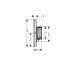 Термостат прихованого монтажу AXOR ShowerSelect ID Softsquare на 1 функцію, Brushed Black Chrome (36758340)