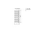 KELLY 5010 DX ELECTRIC Рушникосушка 1312x500 T01 Matt Black з термостатом (3581720001162)