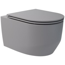 3030140G ART 3.0 Подвесной безобедочный унитаз с крышкой soft-close, Vortex Flush, серый мат (1 сорт) 3030140G ART 3.0 Подвесной безобедочный унитаз с крышкой soft-close, Vortex Flush, серый мат (1 сорт)