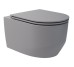 3030140G ART 3.0 Підвісний безобідковий унітаз з кришкою soft-close, Vortex Flush, сірий мат (1 сорт)