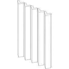 Декор (18.6x31.5) BORTS01 Triangle Small White - Rombini з колекції Rombini Rombini Керамічна плитка Mutina