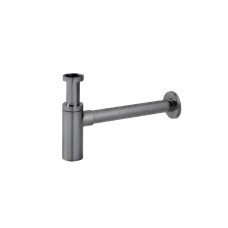 ROUND, Сифон для умивальника пляшковий, brushed titanium (100318455)