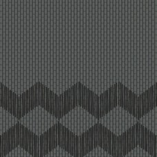 Декор (20.5x20.5) RETA47 zigzag half black - Tape з колекції Tape Tape Керамічна плитка Mutina