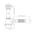 Сифон для кухонной мойки ANIplast 1 1/2''х40 мм с резьбовым выпуском A0115EU ANIplast