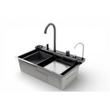 Мийка кухонна PIANO P-7 7546 чорна з нержавіючої сталі 75*46*22 BLACK ( А0059852 ) Мийка кухонна PIANO P-7 7546 чорна з нержавіючої сталі 75*46*22 BLACK ( А0059852 )