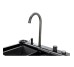 Кухонная мойка PIANO P-7 7546  черная из нержавеющей стали 75*46*22 BLACK ( А0059852 ) Insana