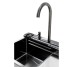 Кухонная мойка PIANO P-7 7546  черная из нержавеющей стали 75*46*22 BLACK ( А0059852 ) Insana
