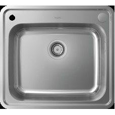 Кухонна мийка S412-F500 на стільницю 580х520 з сифоном automatic (43336800) Stainless Steel
