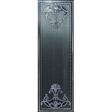 Декор (25.5x78) 110087 Ermitage Decoro Fascia Impero Lux Silver Su Nero - Ermitage з колекції Ermitage
