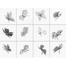 Декор (20x20) Madama Butterfly (set 12pcs) - (Bianco L.111) - Madama Butterfly з колекції Mad