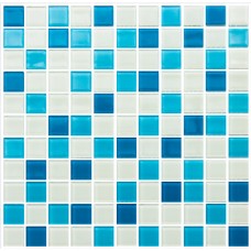 Мозаика GM 4019 C3 Blue D-Blue M-White 300x300x4 Котто Керамика