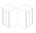 Душевые двери POPRAD 90TB BRAVO (1уп.) BRAVO