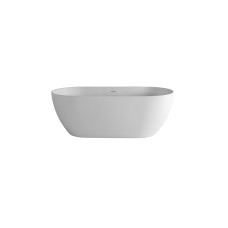 LOUNGE Ванна акрилова 170х80 окремостояча, злив по центру, matt white (100311350)