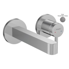 Змішувач Finoris 225 для умивальника зі стіни, Brushed Black Chrome (76050340) Змішувач Finoris 225 для умивальника зі стіни, Brushed Black Chrome (76050340)