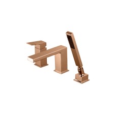 SQUARE, Зовн. частина врізного змішувача на борт ванни на 3 отвори, copper (100284643) SQUARE, Зовн. частина врізного змішувача на борт ванни на 3 отвори, copper (100284643)