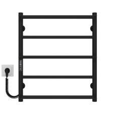 Полотенцесушитель электрический Ladder П5 500х600 нержавеющая сталь (Черный, JD03, Левое подключение) Электрические полотенцесушители — страница 19
