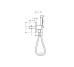 Набор Porter Axor Citterio C 120х120 см с лейкой 2jet и шлангом Textile 1,6, Brushed Nickel (49626820)
