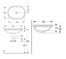 Умывальник VariForm 55 (500.757.01.2) Geberit Geberit