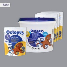 Двухкомпонентная эпоксидная затирка фуга для плитки и мозаики ТМ "OCTOPUS", цвет серебряный 5 кг.