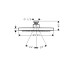 Верхний душ Axor 220 1jet, Polished Black Chrome (35382330)