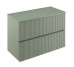 131769+131452  Тумба VORA 80 2  ящ,  зі стільницею, MINERAL GREEN (1 сорт)