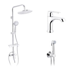 Набор 3 в 1 душевая система Armada-C064K + смеситель Armada-C010 + смеситель Bidet-C082 Набор 3 в 1 душевая система Armada-C064K + смеситель Armada-C010 + смеситель Bidet-C082