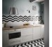 23357 CHEVRON WALL BLACK MATT left (1 сорт)