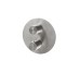 ROUND INOX, Зовнішня част. термостатичного змішувача Smartbox, brushed stainless steel (100343437)