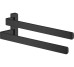 Рушникотримач AXOR Universal 409 мм настінний подвійний Matt Black 42821670