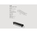 Полиця "LOFT" 500 рейлінг C, RAL9005 black mat