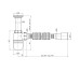 Сифон для раковини Agua TB01 1 1/2''х40/50 мм з литим випуском Agua