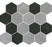 Мозаїка 28,7x34,4 Freddo Esagona - Metal Design - 92395 з колекції Metal Design Cerdisa