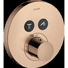 Термостат для двох споживачів Axor ShowerSelect S прихованого монтажу Polished Red Gold 36723300