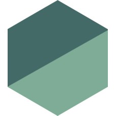 (20x23) Half Teal E - Navone з колекції Navone Navone Керамічна плитка Bisazza
